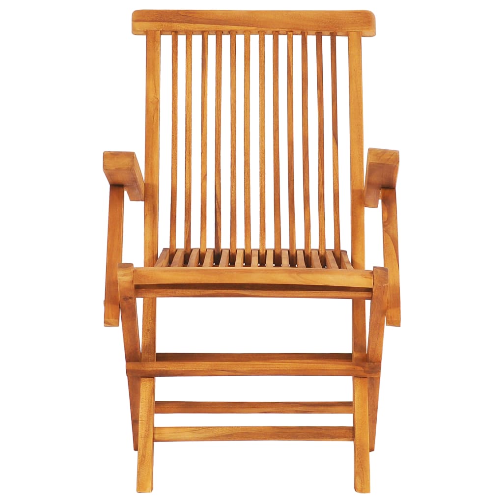 7 Piece Folding Outdoor Dining Set Solid Teak Wood